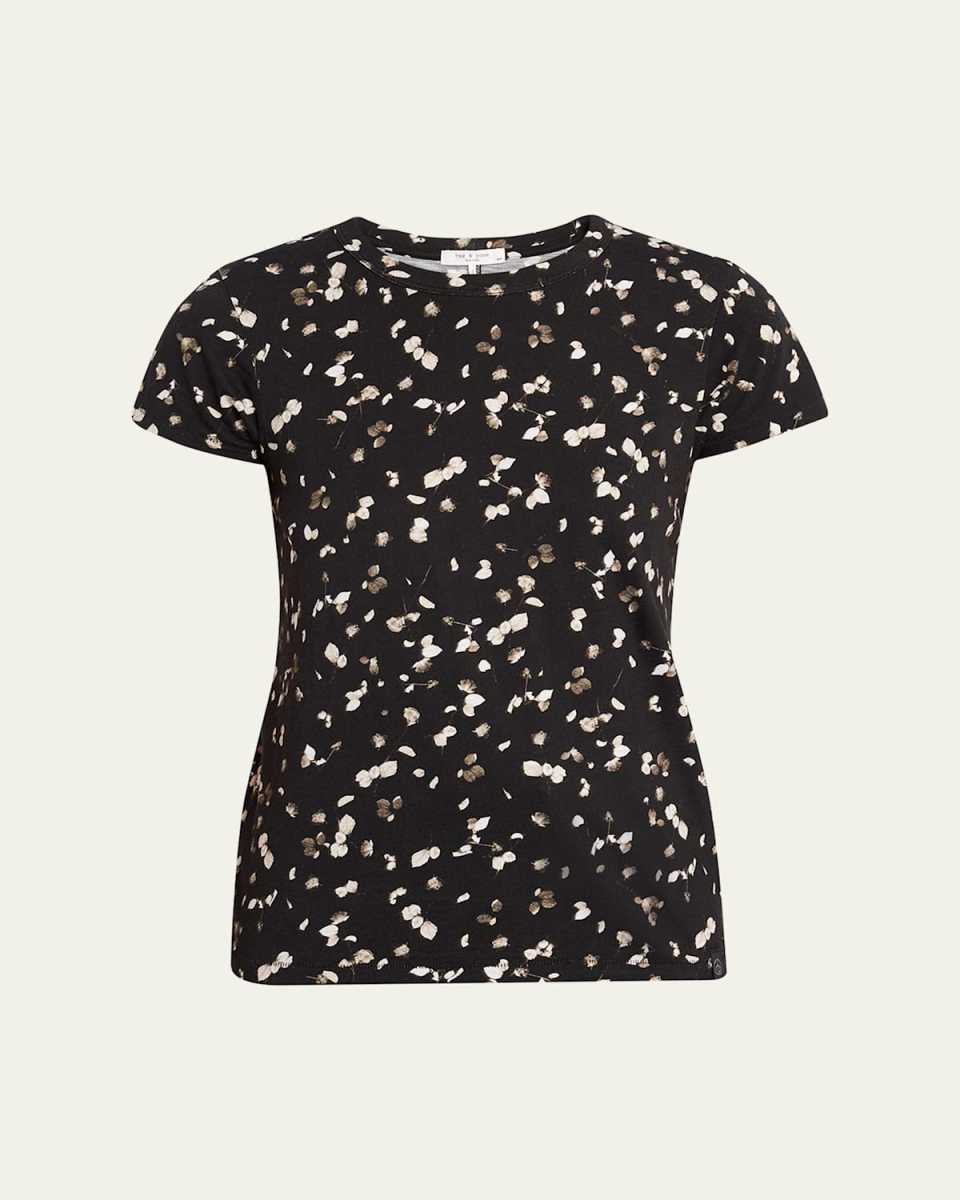 Short-Sleeve Allover Rose Tee
